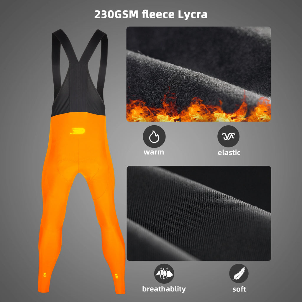 Culote negro largo, repelente al agua- térmico